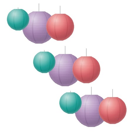 Teacher Created Resources Shabby Chic Paper Lanterns, PK9 TCR77231